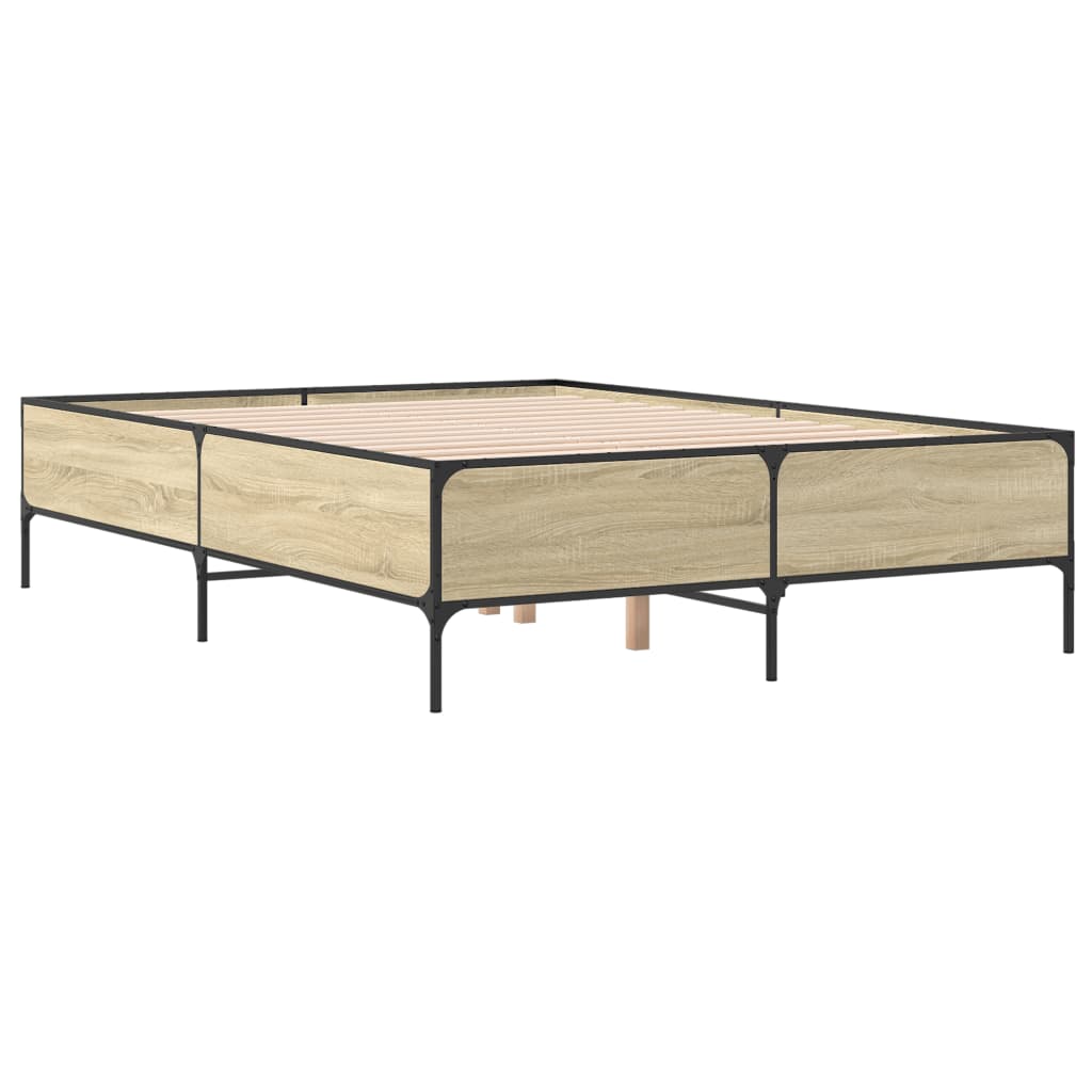 Cadre de lit sans matelas chêne sonoma 135x190 cm - XIOS