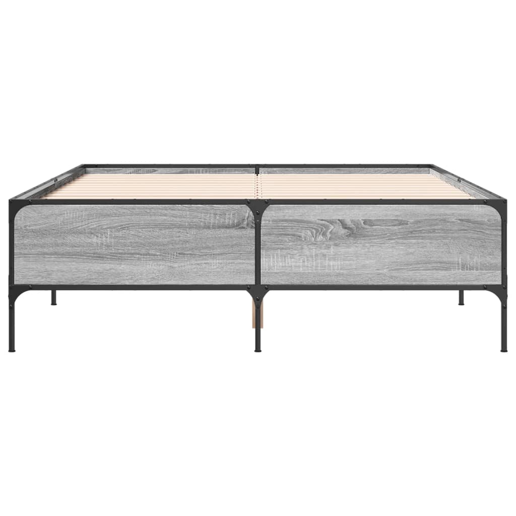Cadre de lit sans matelas sonoma gris 120x190 cm - XIOS