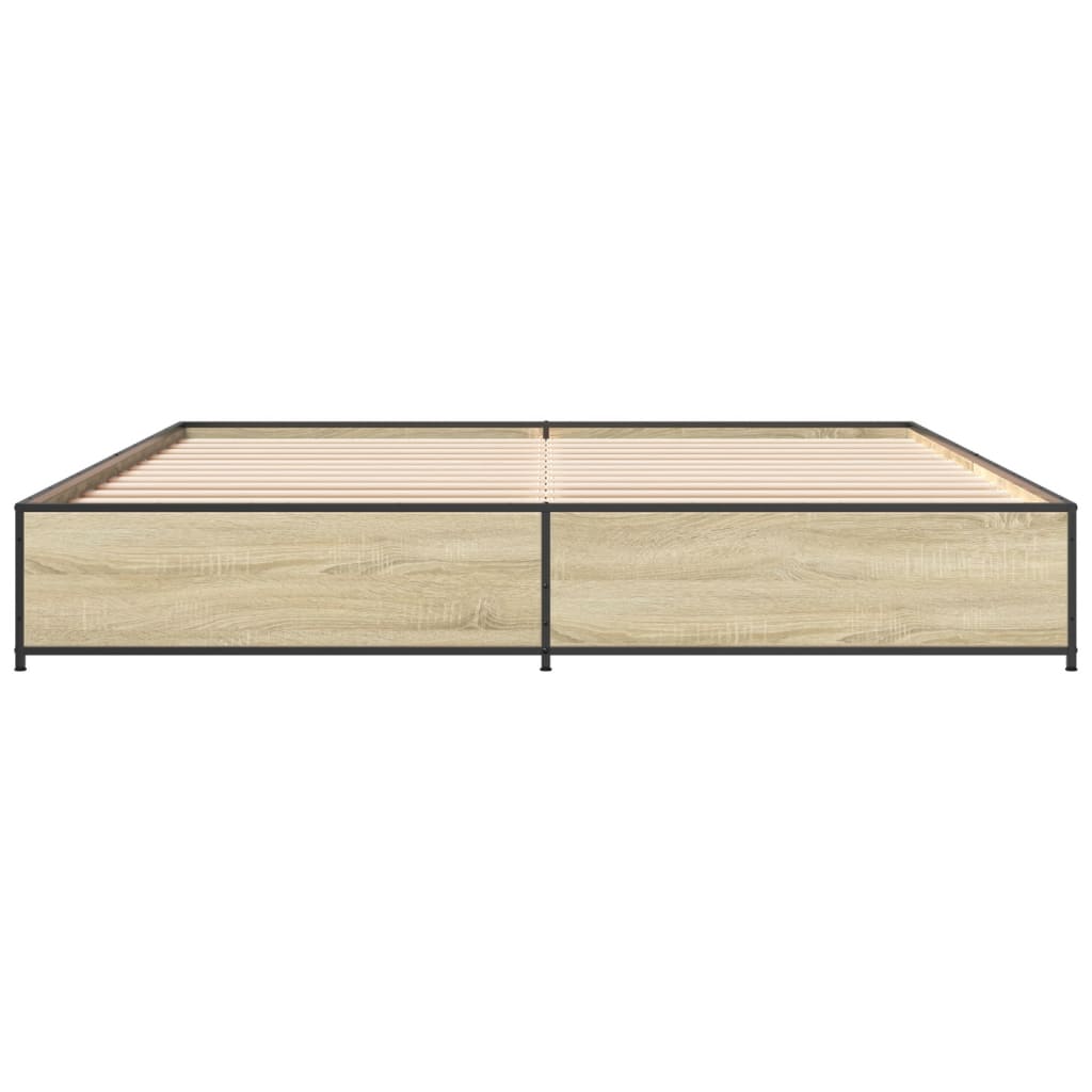 Cadre de lit sans matelas chêne sonoma 200x200 cm - XIOS
