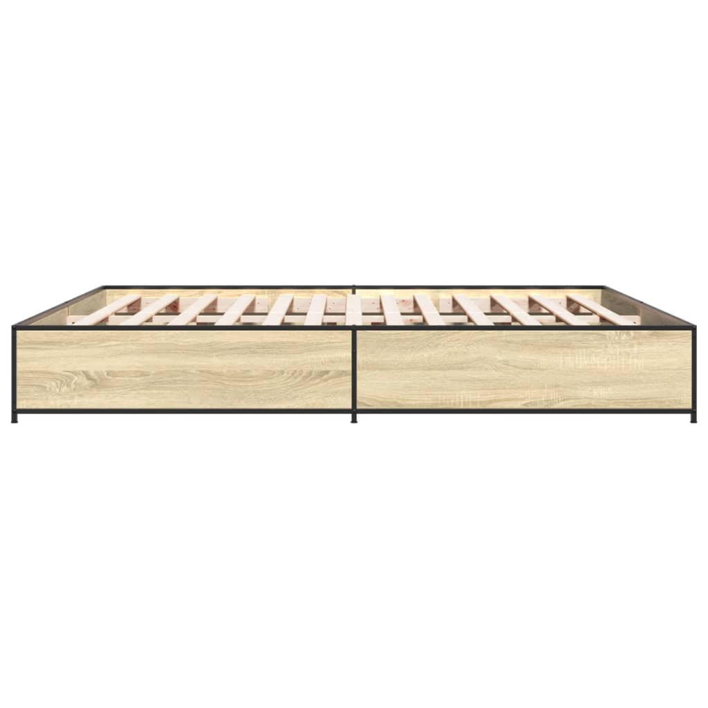Cadre de lit sans matelas chêne sonoma 200x200 cm - XIOS