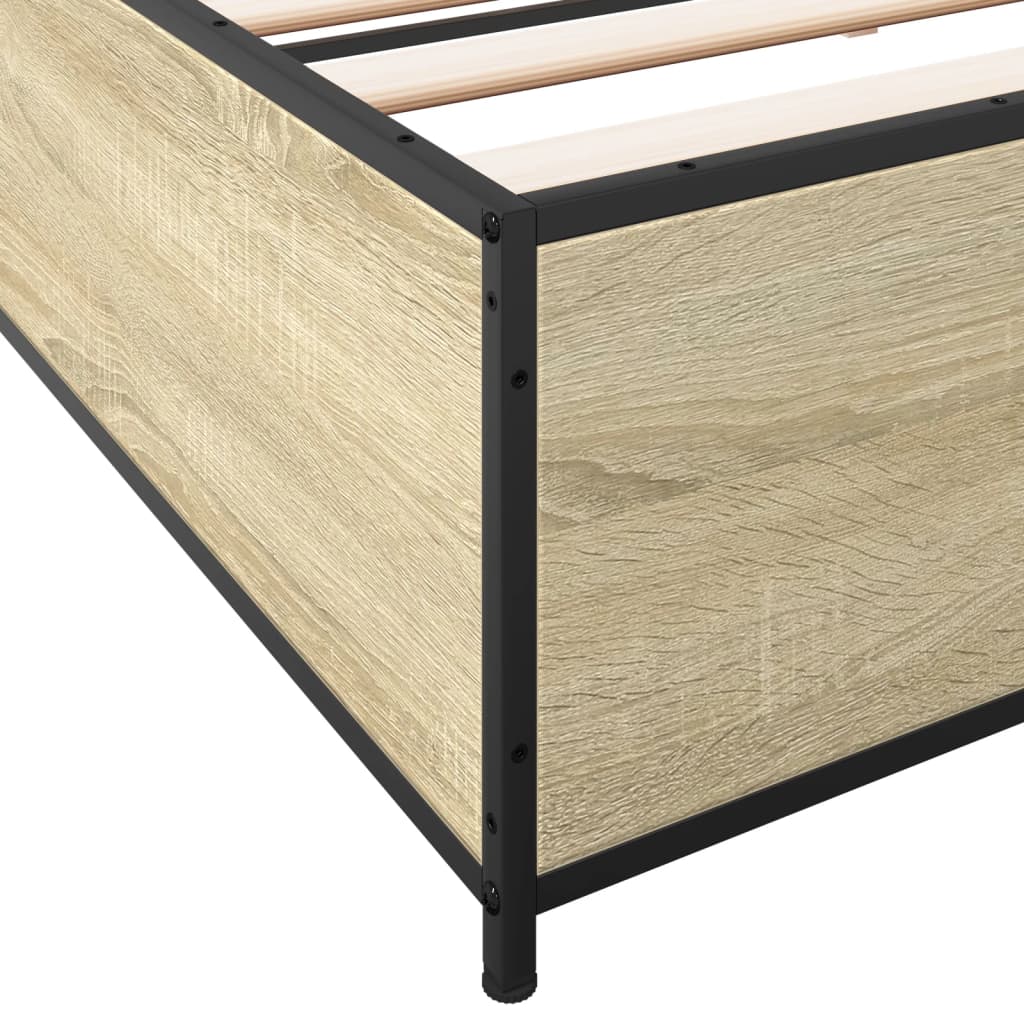 Cadre de lit sans matelas chêne sonoma 200x200 cm - XIOS