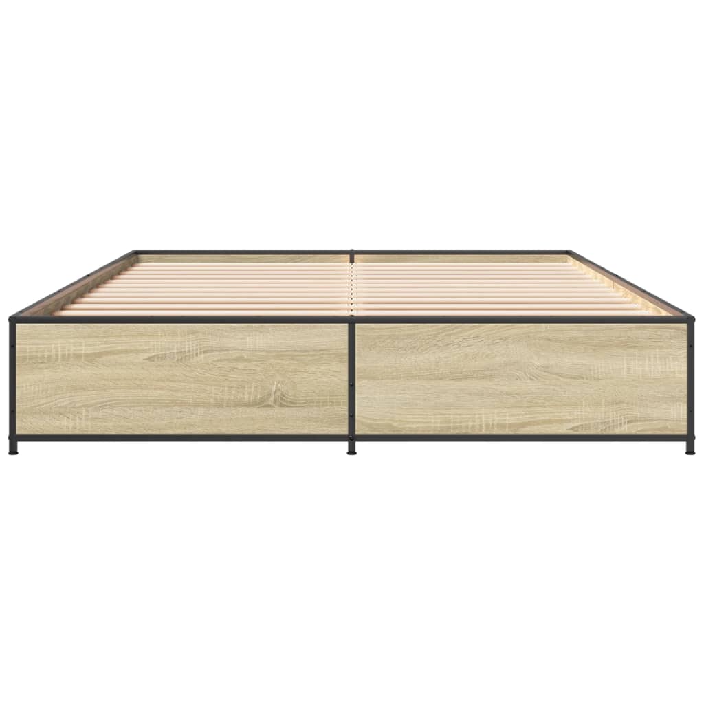 Cadre de lit sans matelas chêne sonoma 150x200 cm - XIOS