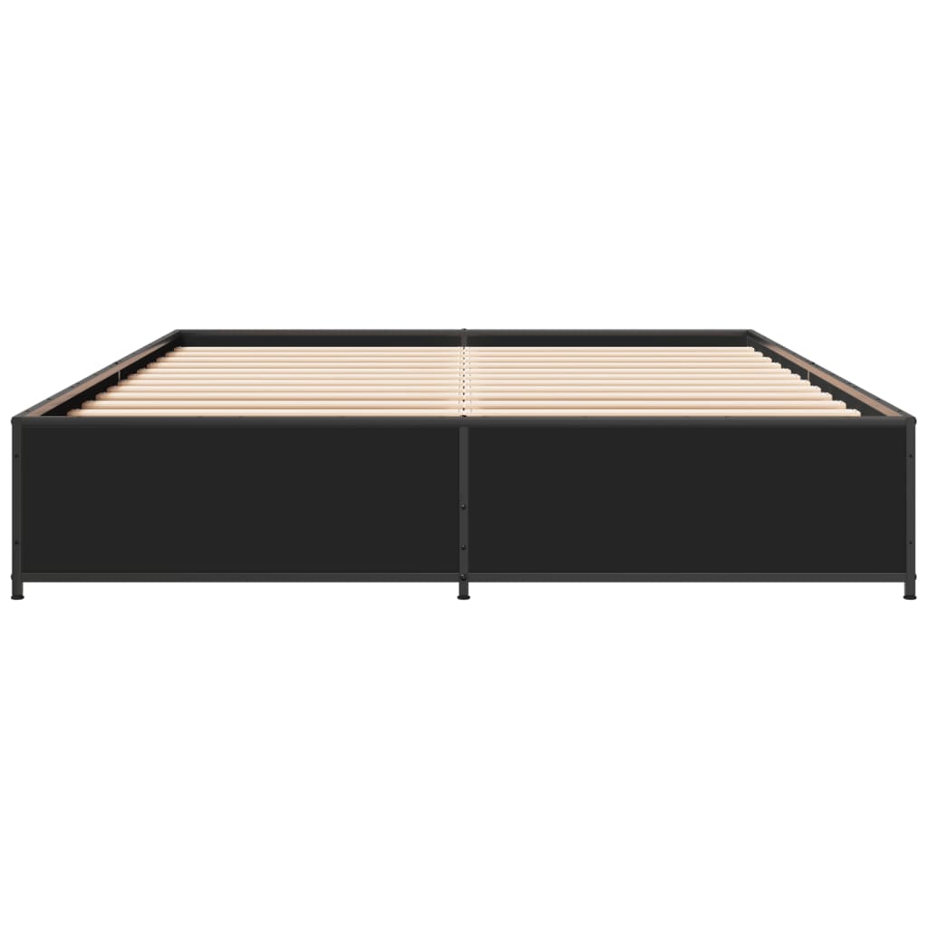 Cadre de lit sans matelas noir 120x190 cm - XIOS