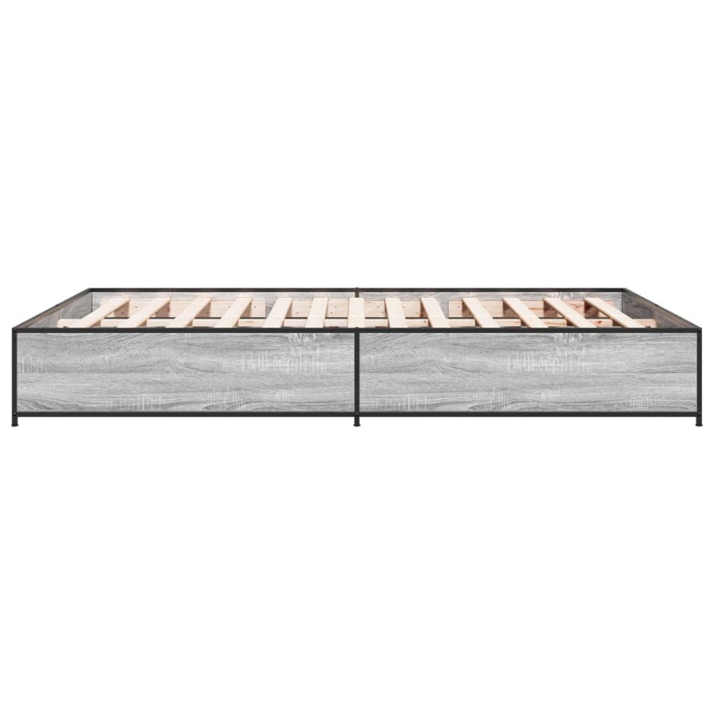 Cadre de lit sans matelas sonoma gris 120x190 cm - XIOS