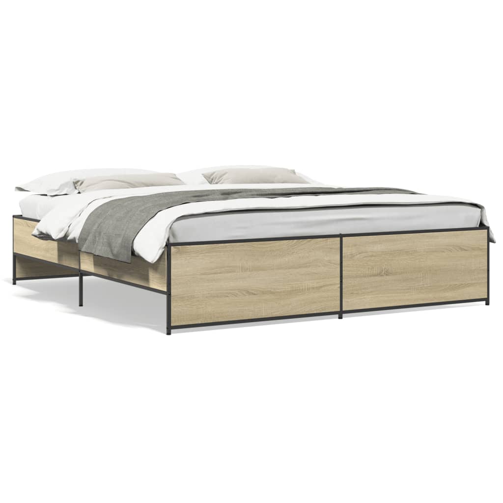Cadre de lit sans matelas chêne sonoma 180x200 cm - XIOS