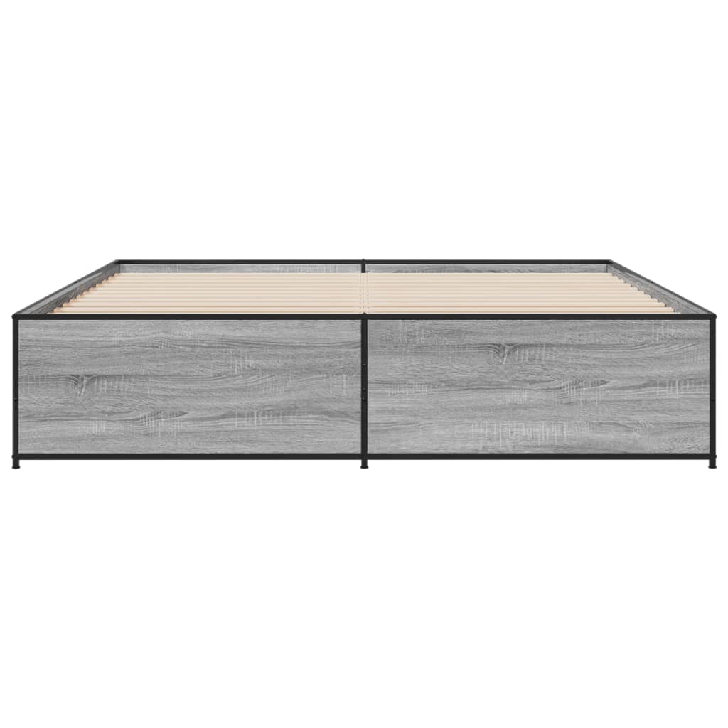 Cadre de lit sans matelas sonoma gris 180x200 cm - XIOS