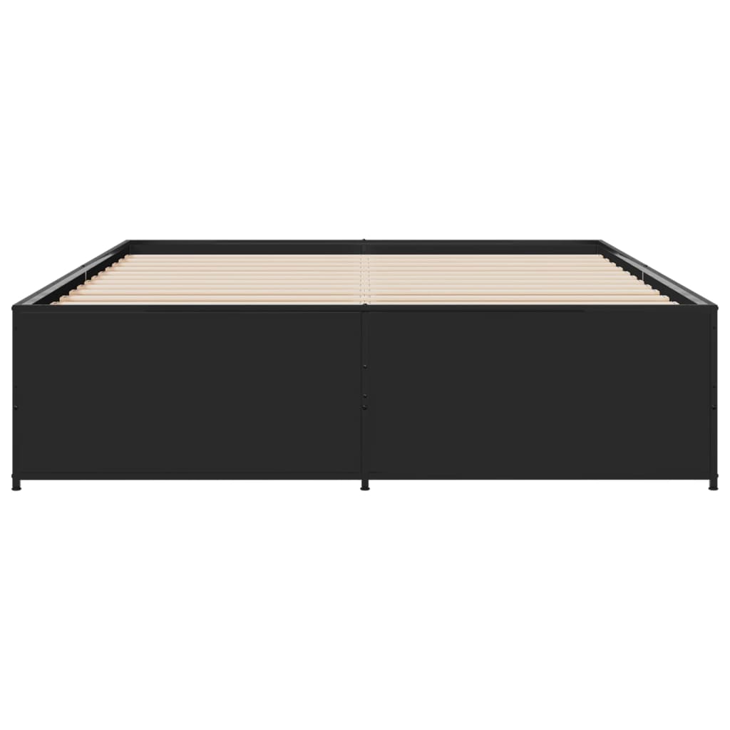 Cadre de lit sans matelas noir 160x200 cm - XIOS