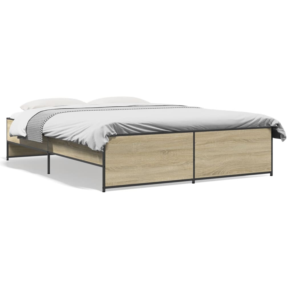 Cadre de lit sans matelas chêne sonoma 160x200 cm - XIOS
