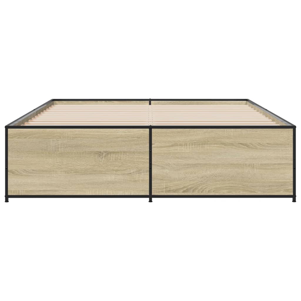 Cadre de lit sans matelas chêne sonoma 140x200 cm - XIOS