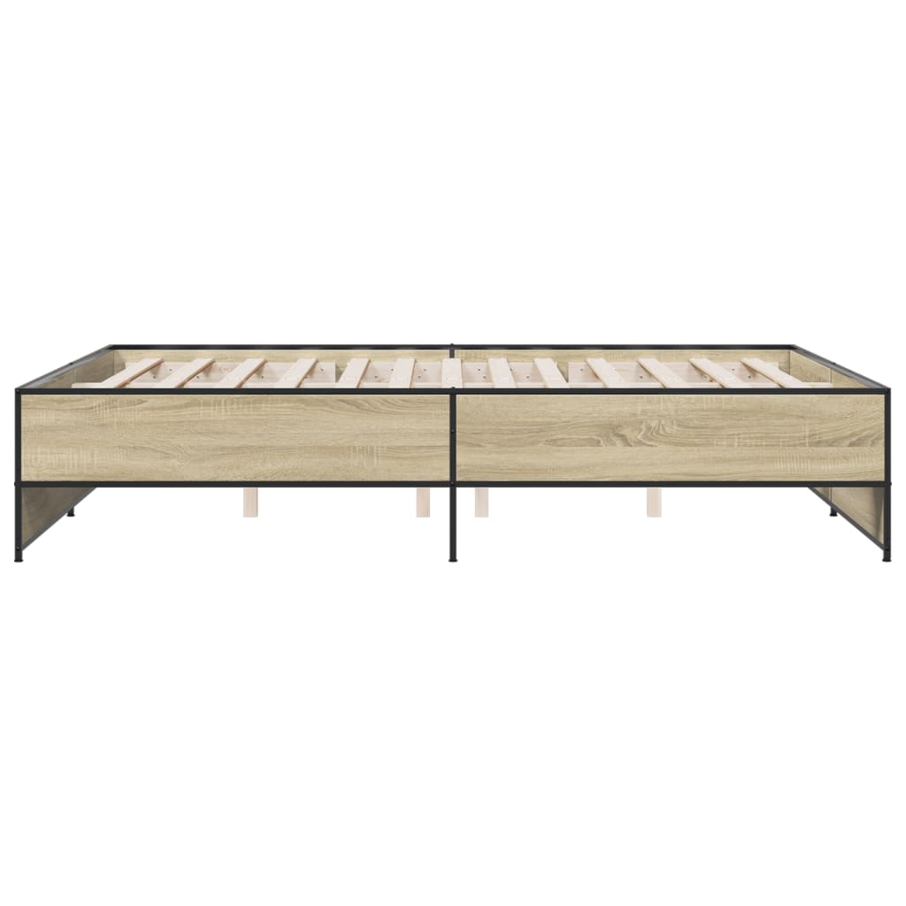 Cadre de lit sans matelas chêne sonoma 140x200 cm - XIOS