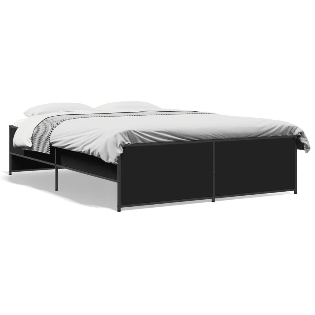 Cadre de lit sans matelas noir 120x200 cm - XIOS
