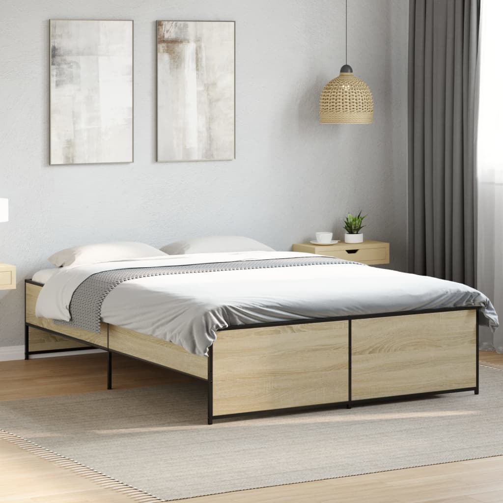 Cadre de lit sans matelas chêne sonoma 120x200 cm - XIOS