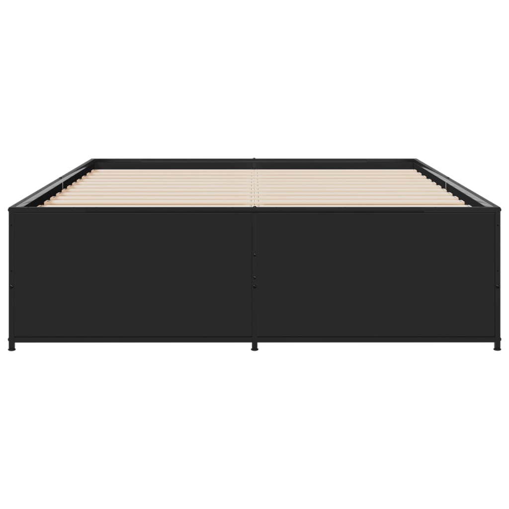 Cadre de lit sans matelas noir 120x190 cm - XIOS