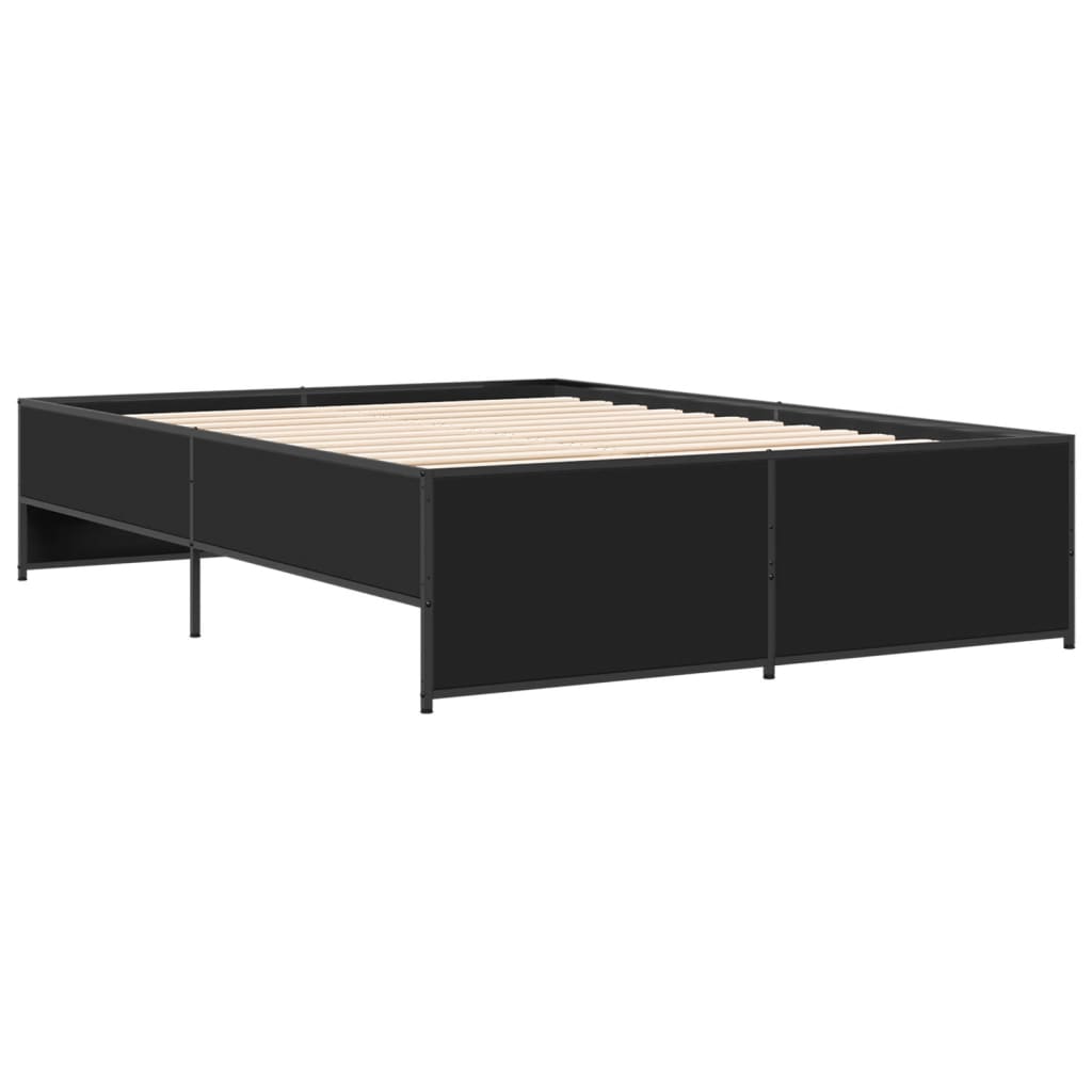 Cadre de lit sans matelas noir 120x190 cm - XIOS