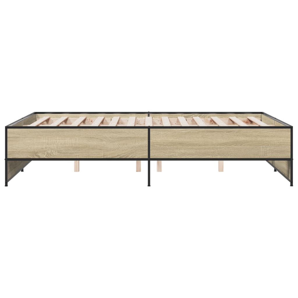 Cadre de lit sans matelas chêne sonoma 120x190 cm - XIOS