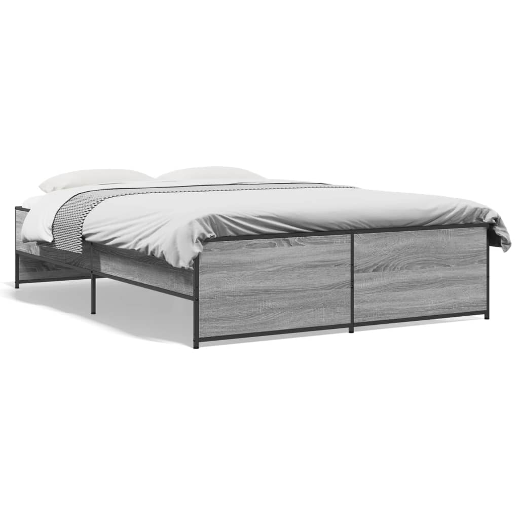 Cadre de lit sans matelas sonoma gris 120x190 cm - XIOS