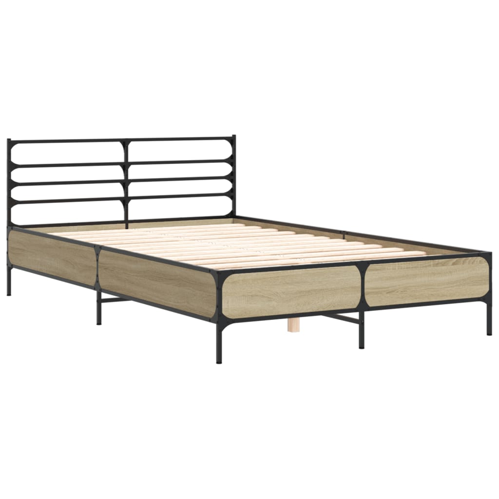 Cadre de lit sans matelas chêne sonoma 120x200 cm - XIOS