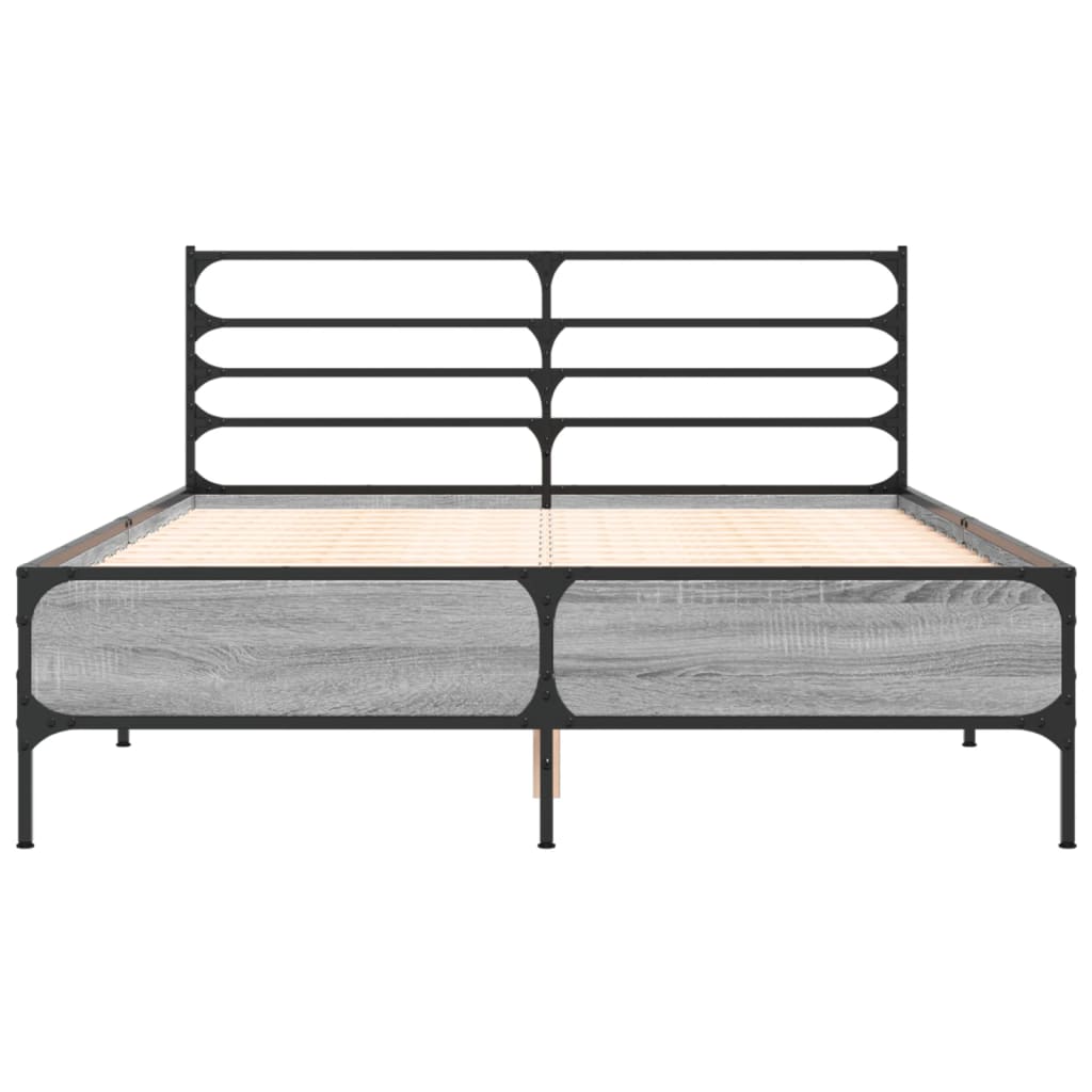 Cadre de lit sans matelas sonoma gris 120x200 cm - XIOS