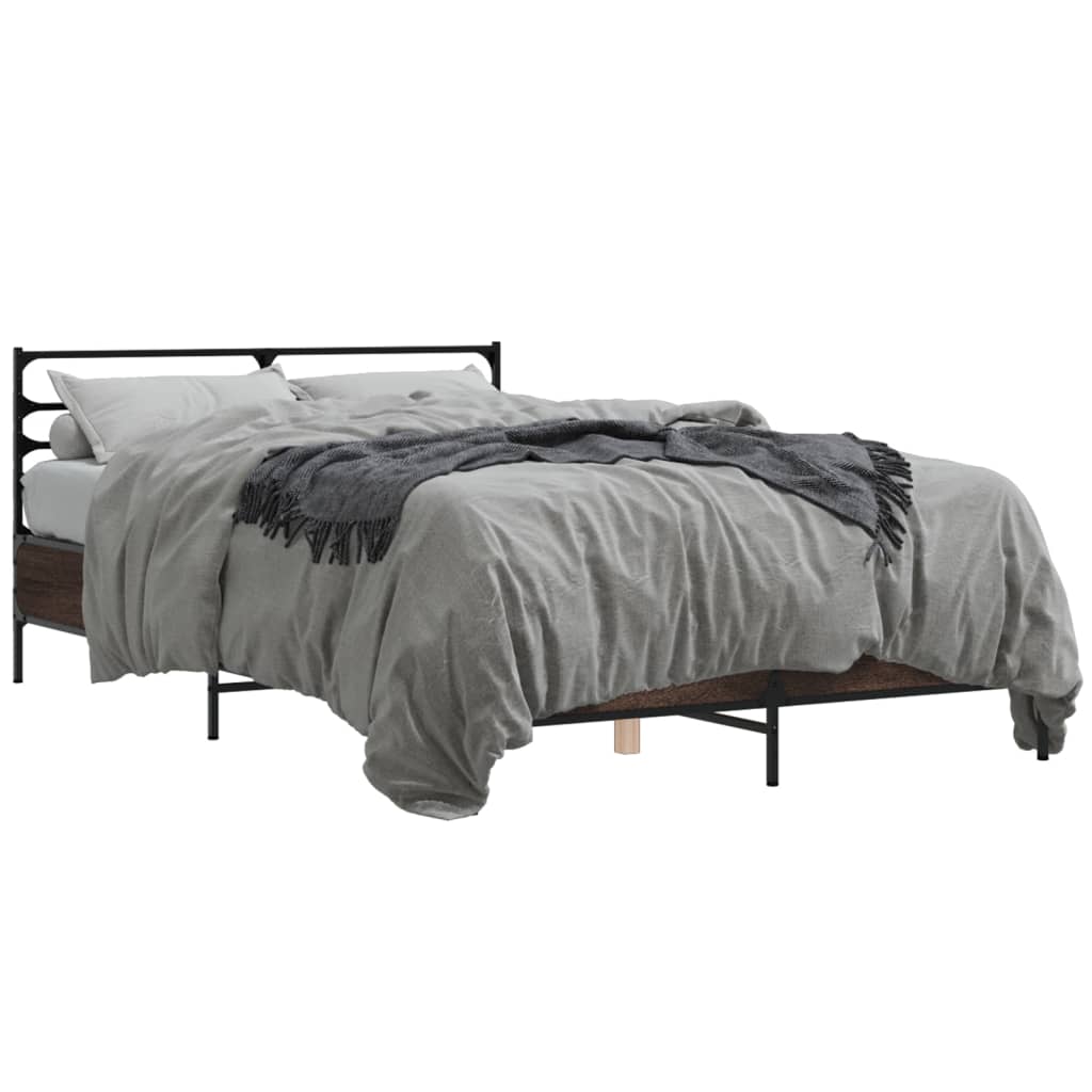 Cadre de lit sans matelas chêne marron 120x200 cm - XIOS
