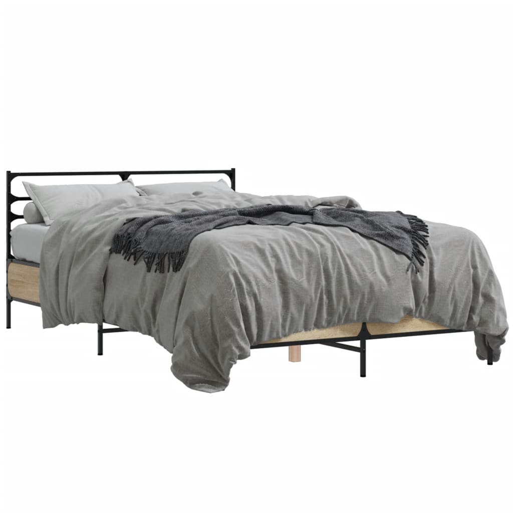 Cadre de lit sans matelas chêne sonoma 140x200 cm - XIOS