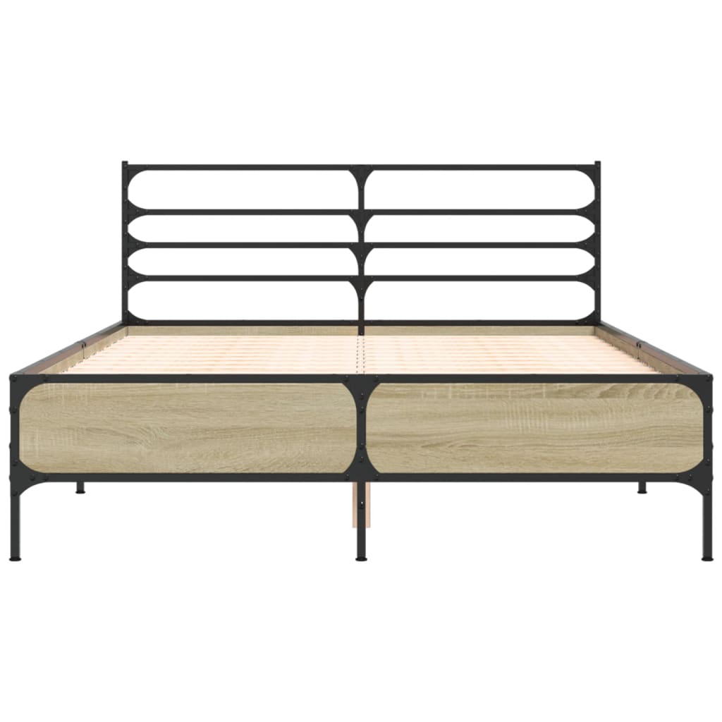 Cadre de lit sans matelas chêne sonoma 140x200 cm - XIOS