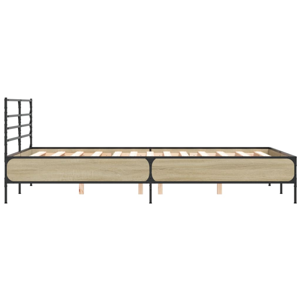 Cadre de lit sans matelas chêne sonoma 140x200 cm - XIOS
