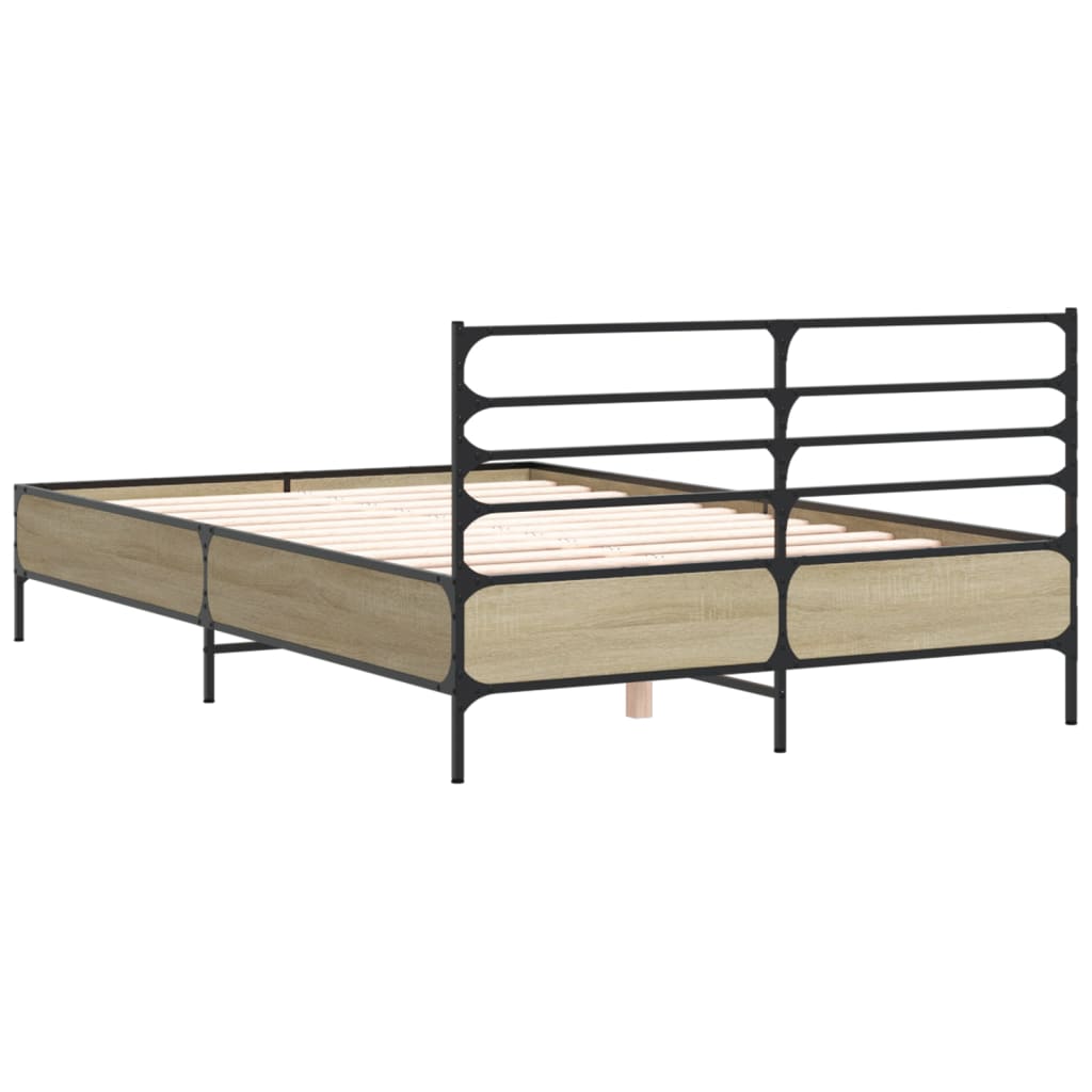 Cadre de lit sans matelas chêne sonoma 140x200 cm - XIOS
