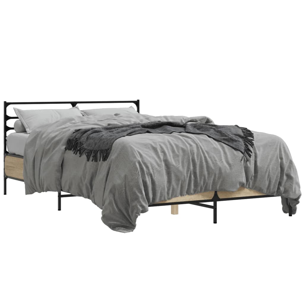 Cadre de lit sans matelas chêne sonoma 140x190 cm - XIOS
