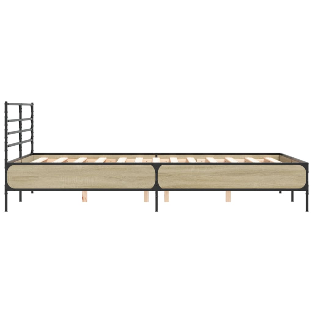 Cadre de lit sans matelas chêne sonoma 140x190 cm - XIOS