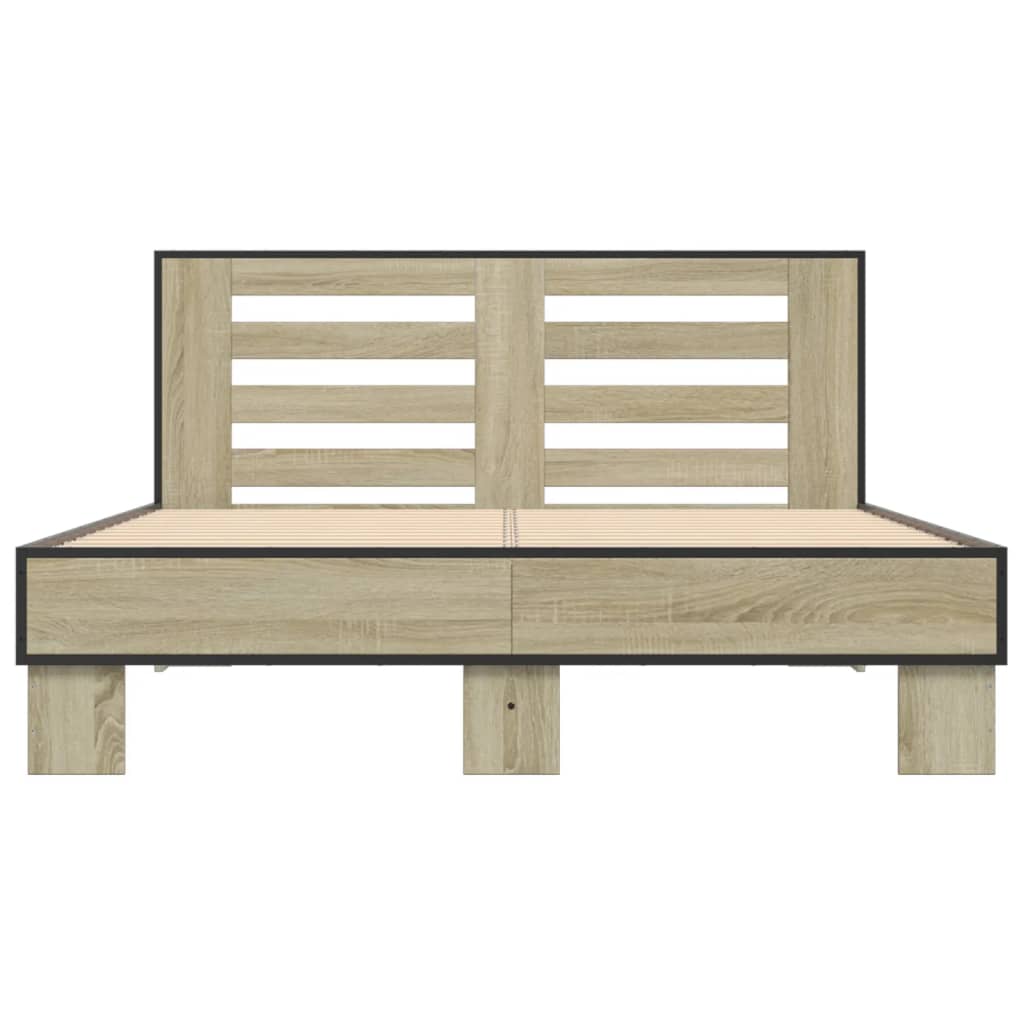 Cadre de lit sans matelas chêne sonoma 140x200 cm - XIOS