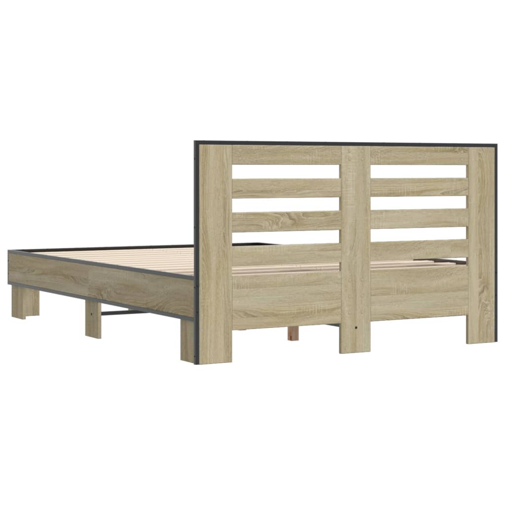 Cadre de lit sans matelas chêne sonoma 140x200 cm - XIOS