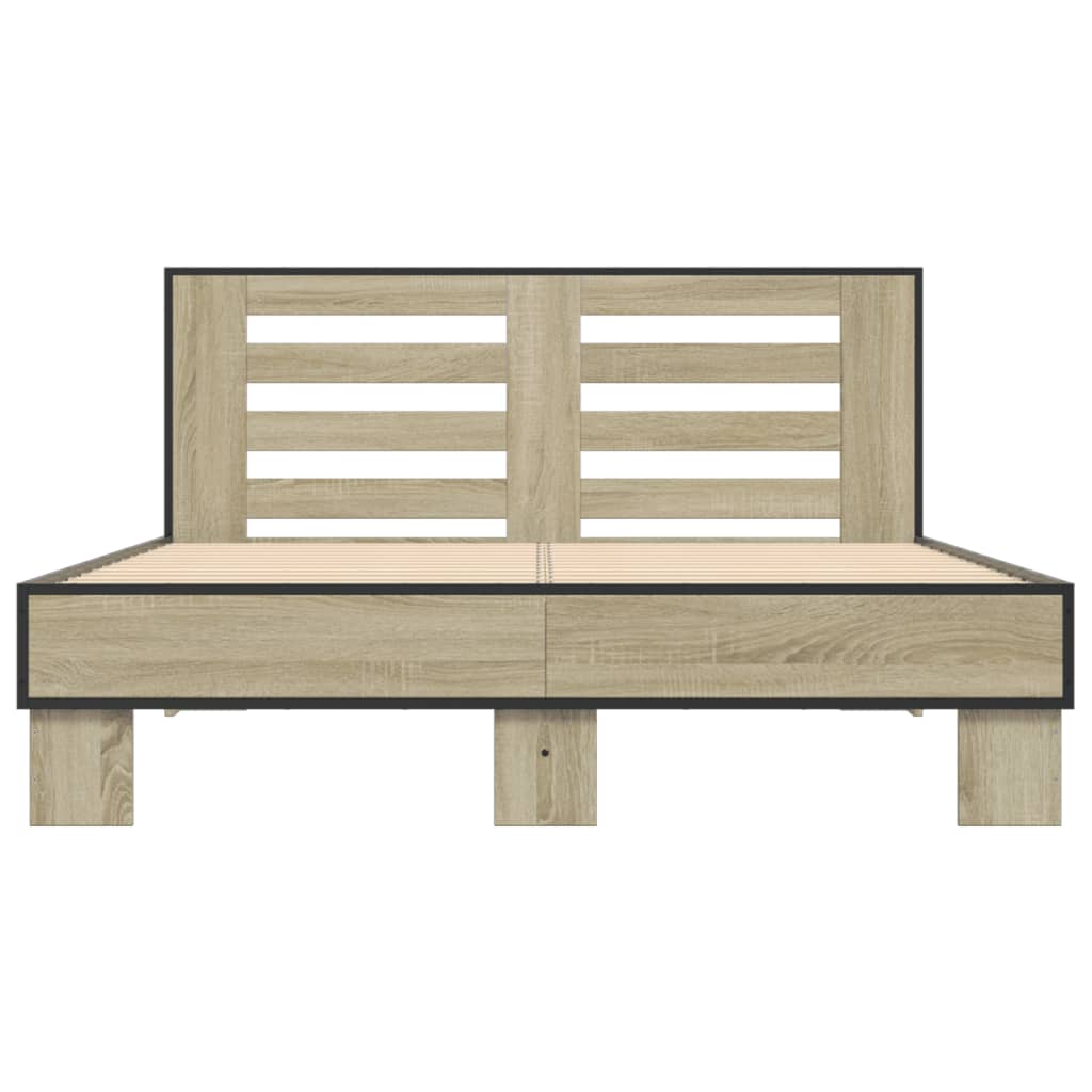Cadre de lit sans matelas chêne sonoma 140x190 cm - XIOS