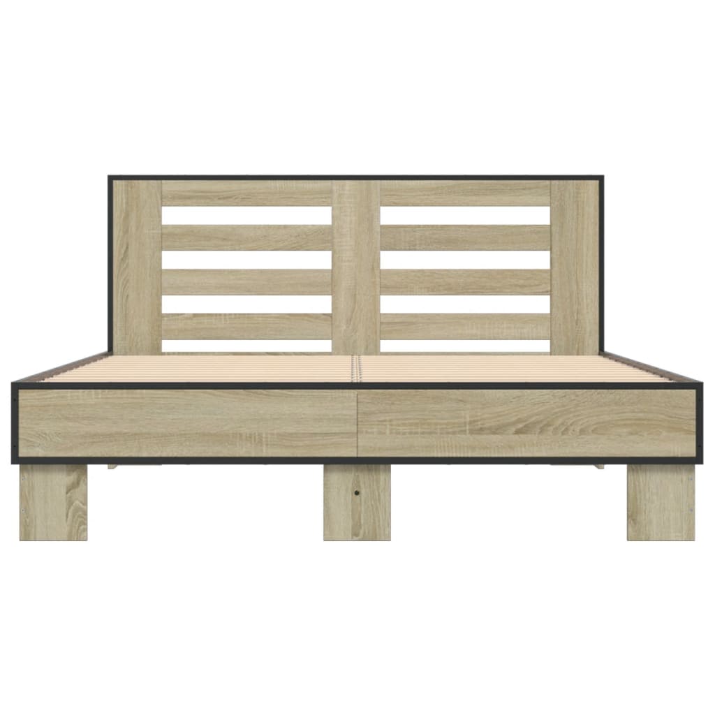 Cadre de lit sans matelas chêne sonoma 135x190 cm - XIOS