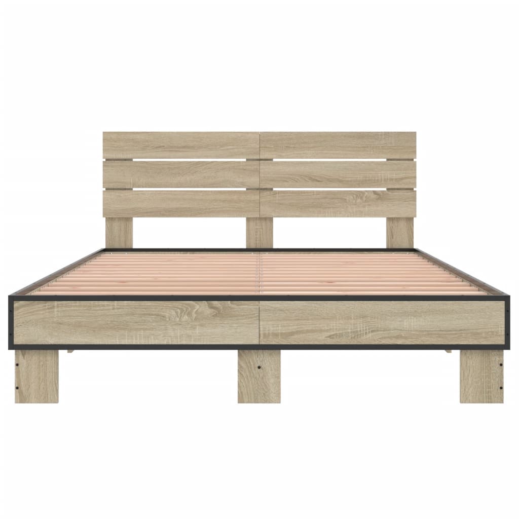 Cadre de lit sans matelas chêne sonoma 140x200 cm - XIOS