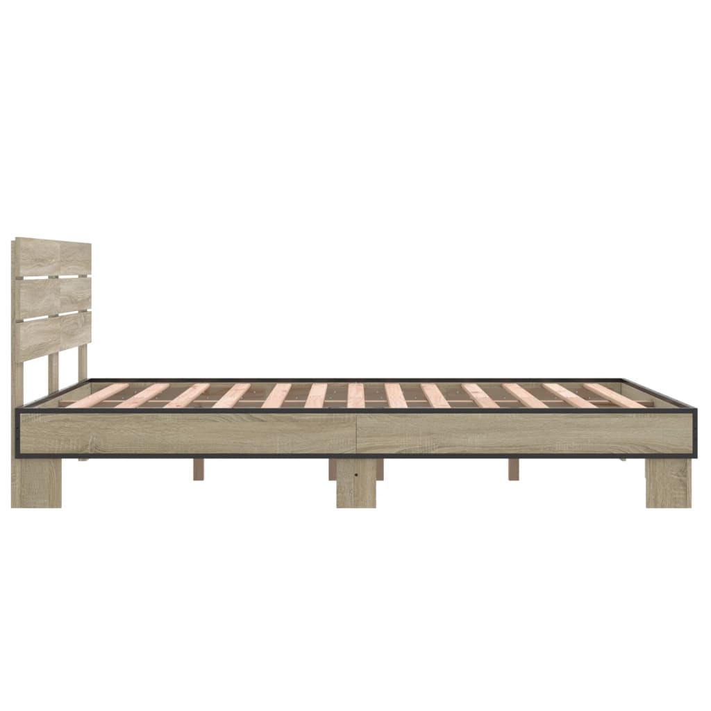 Cadre de lit sans matelas chêne sonoma 140x200 cm - XIOS
