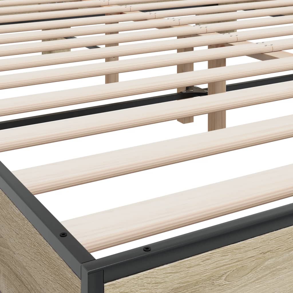 Cadre de lit sans matelas chêne sonoma 160x200 cm - XIOS