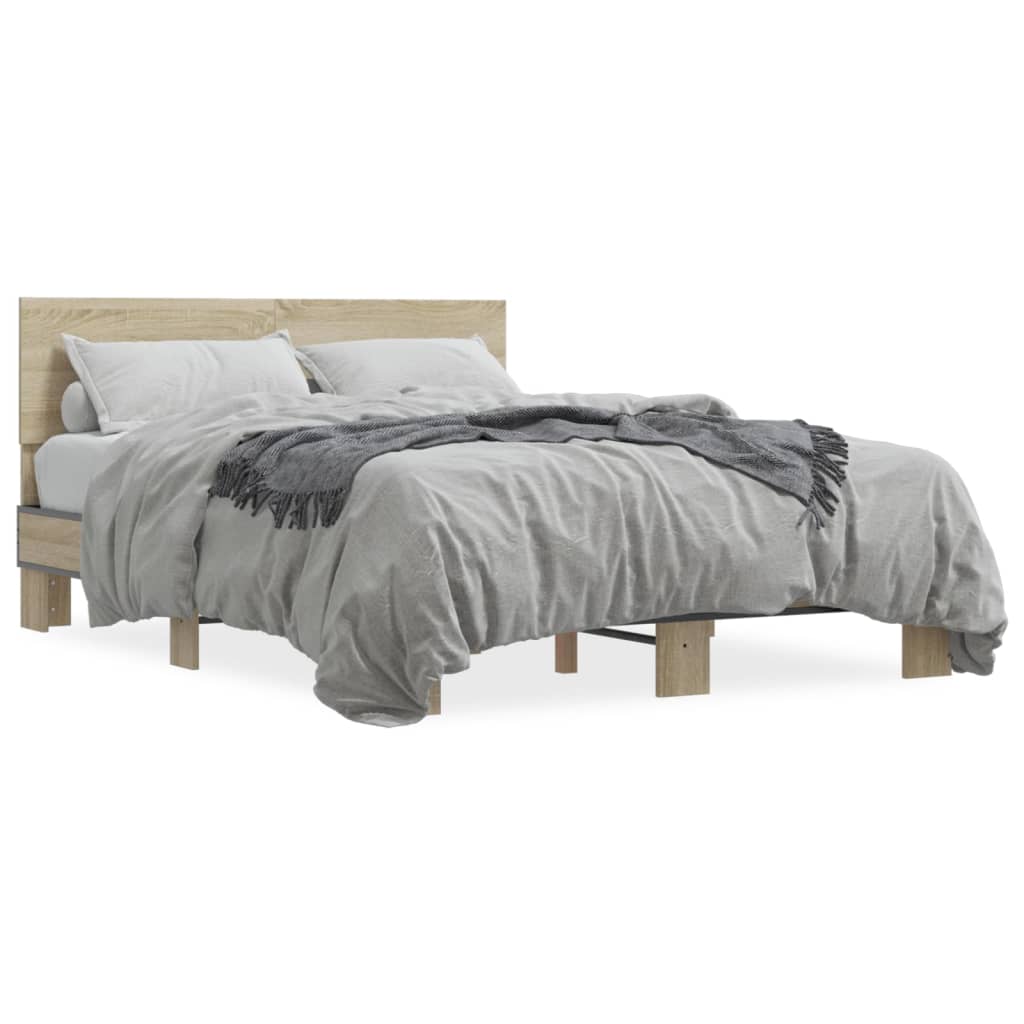 Cadre de lit sans matelas chêne sonoma 120x200 cm - XIOS