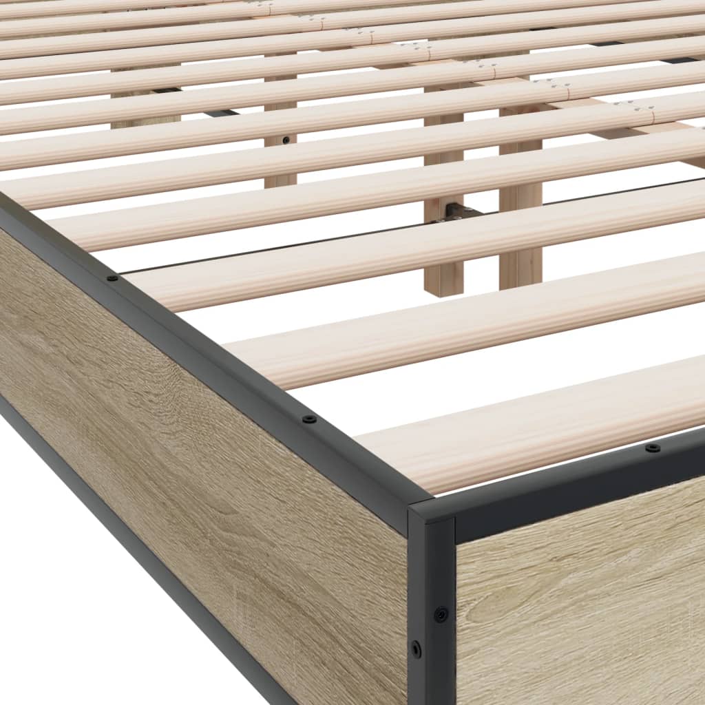 Cadre de lit sans matelas chêne sonoma 120x200 cm - XIOS