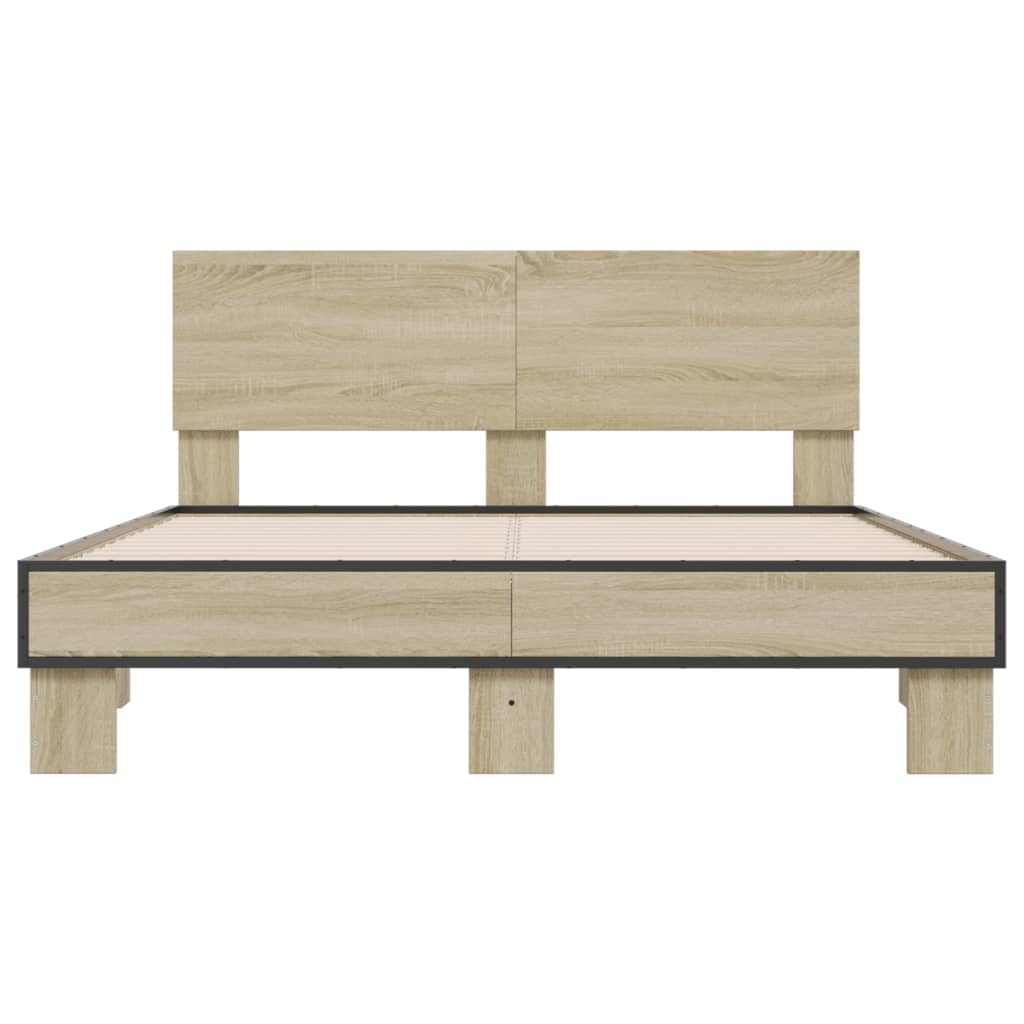 Cadre de lit sans matelas chêne sonoma 135x190 cm - XIOS