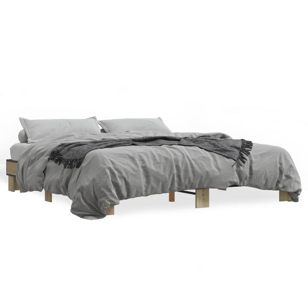 Cadre de lit sans matelas chêne sonoma 200x200 cm - XIOS