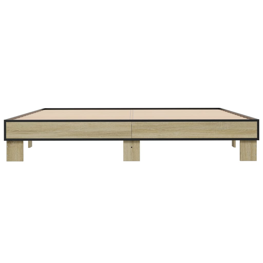 Cadre de lit sans matelas chêne sonoma 200x200 cm - XIOS