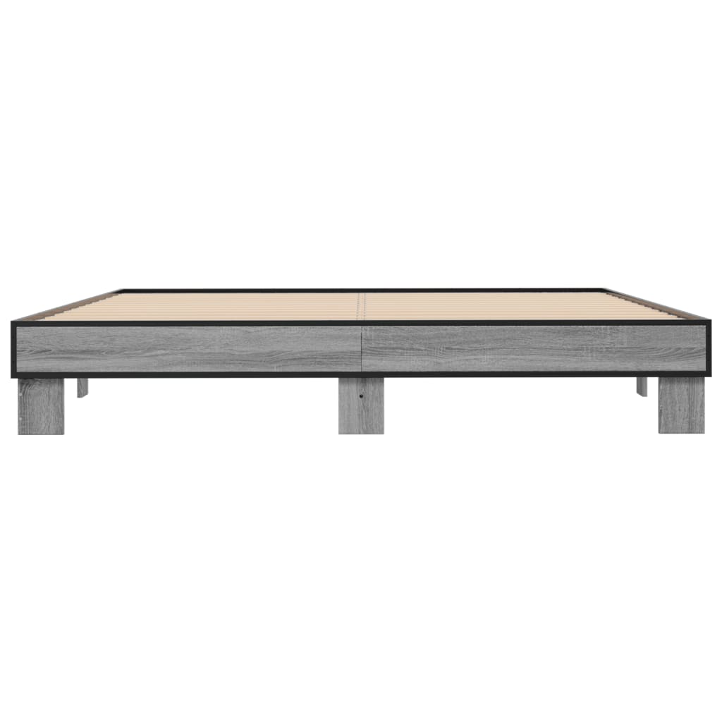 Cadre de lit sans matelas sonoma gris 200x200 cm - XIOS