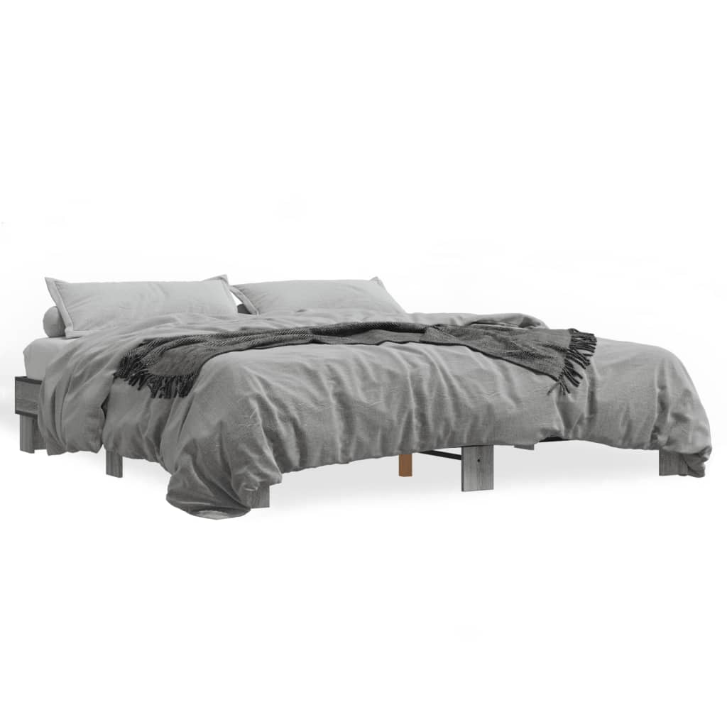 Cadre de lit sans matelas sonoma gris 180x200 cm - XIOS