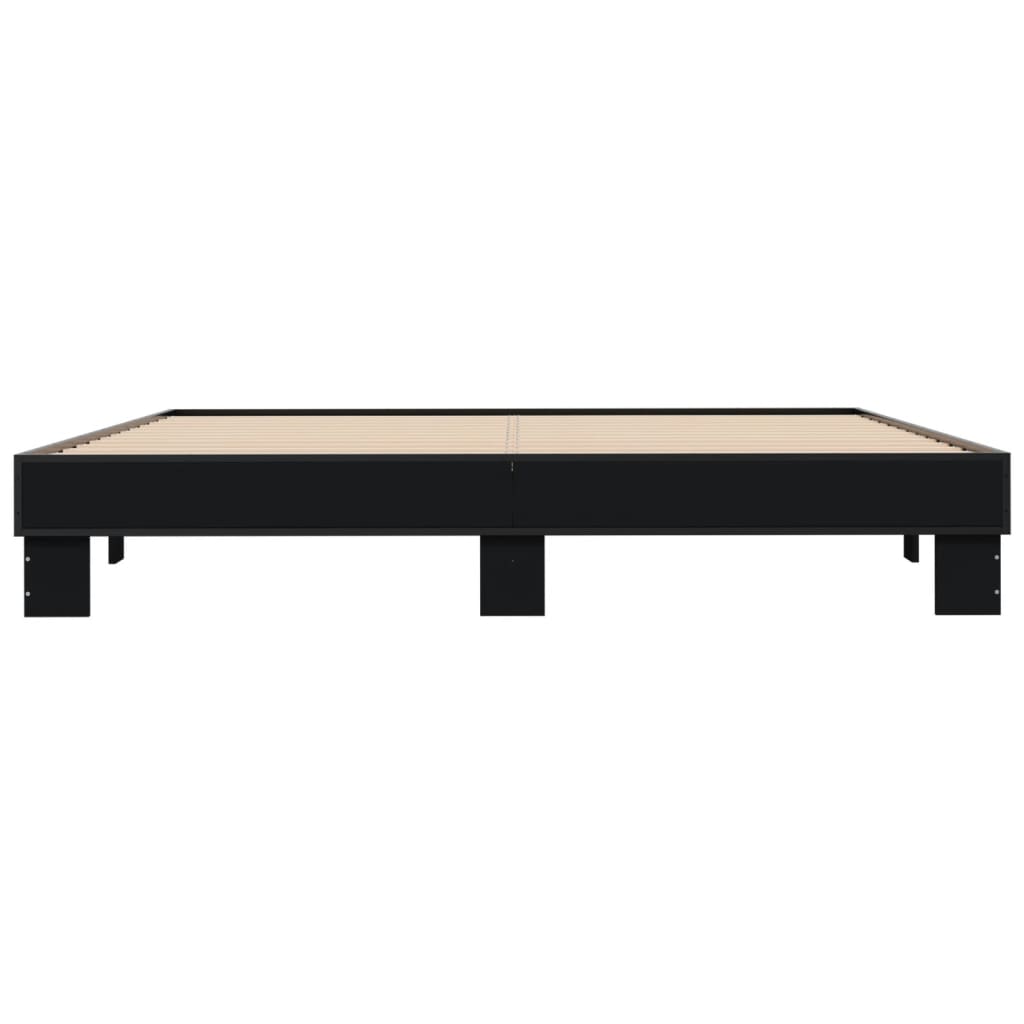 Cadre de lit sans matelas noir 160x200 cm - XIOS