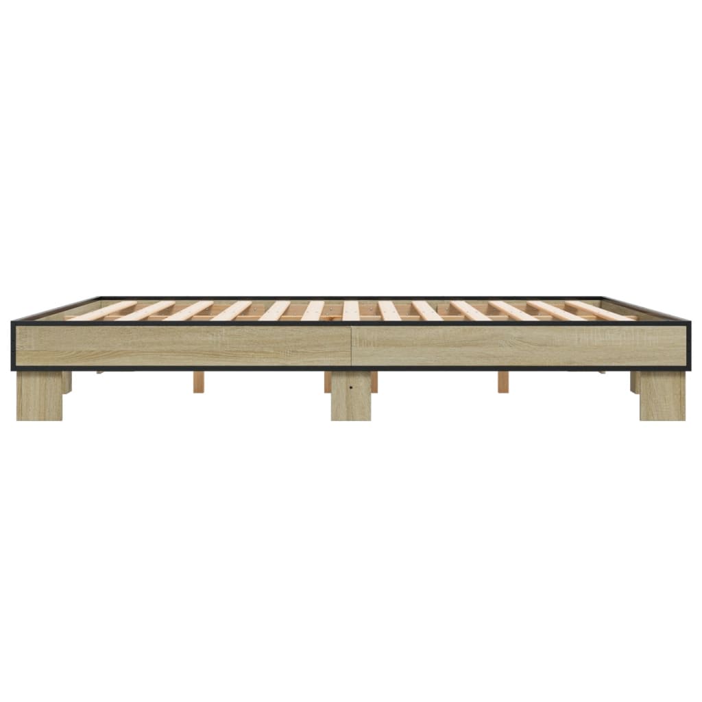 Cadre de lit sans matelas chêne sonoma 160x200 cm - XIOS