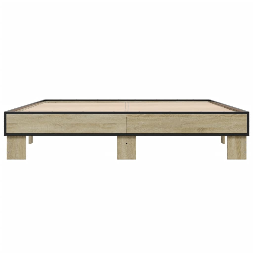 Cadre de lit sans matelas chêne sonoma 150x200 cm - XIOS