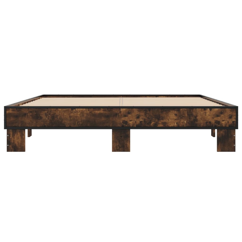 Cadre de lit sans matelas chêne fumé 150x200 cm - XIOS