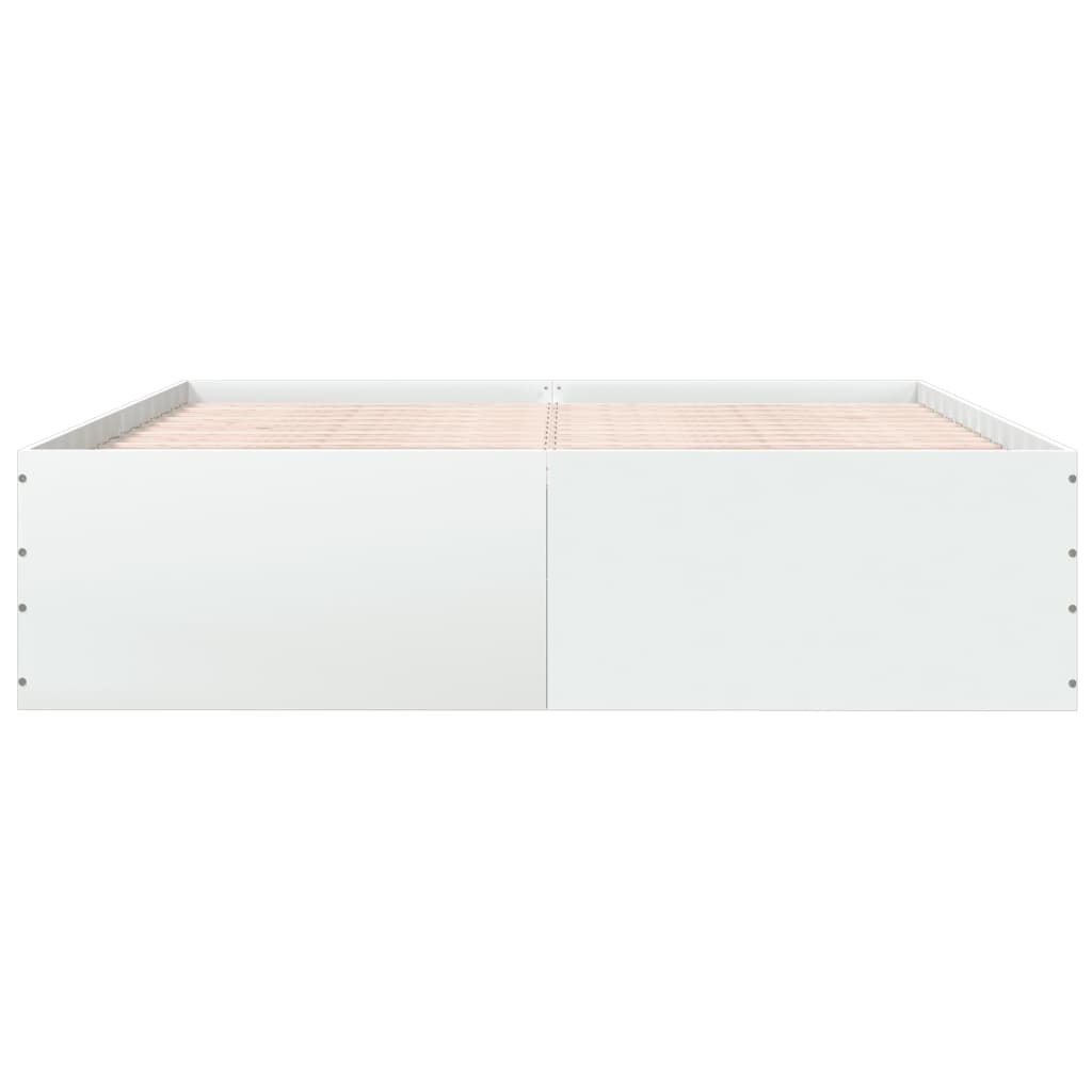 Cadre de lit sans matelas blanc 200x200 cm - XIOS