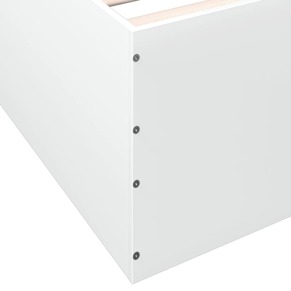 Cadre de lit sans matelas blanc 200x200 cm - XIOS