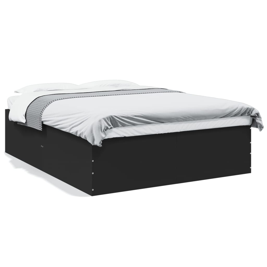 Cadre de lit sans matelas noir 160x200 cm - XIOS